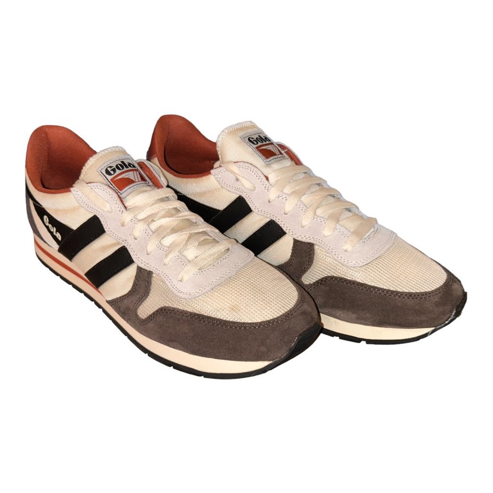 GOLA Men's Daytona Sneakers Brown Tan Cream White Shades Size 12 US Shoes NWOT